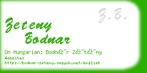 zeteny bodnar business card